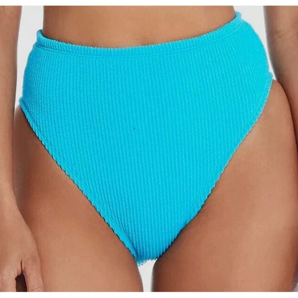 Bleu by Rod Beattie Women's High-Waist Bikini Bottom Swimsuit, Coldwater Blue